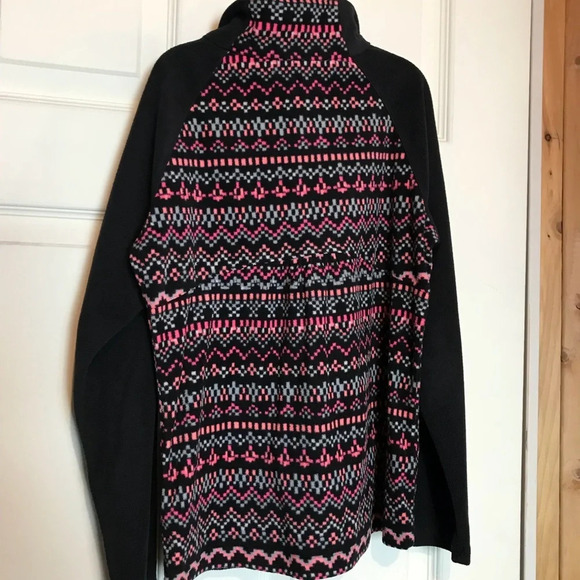 Columbia Kids Medium Fleece Black with Pattern Jacket Girls - Picture 4 of 4